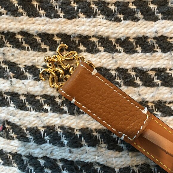 LOEWE Brown Leather Skinny Belt - Picture 6 of 7